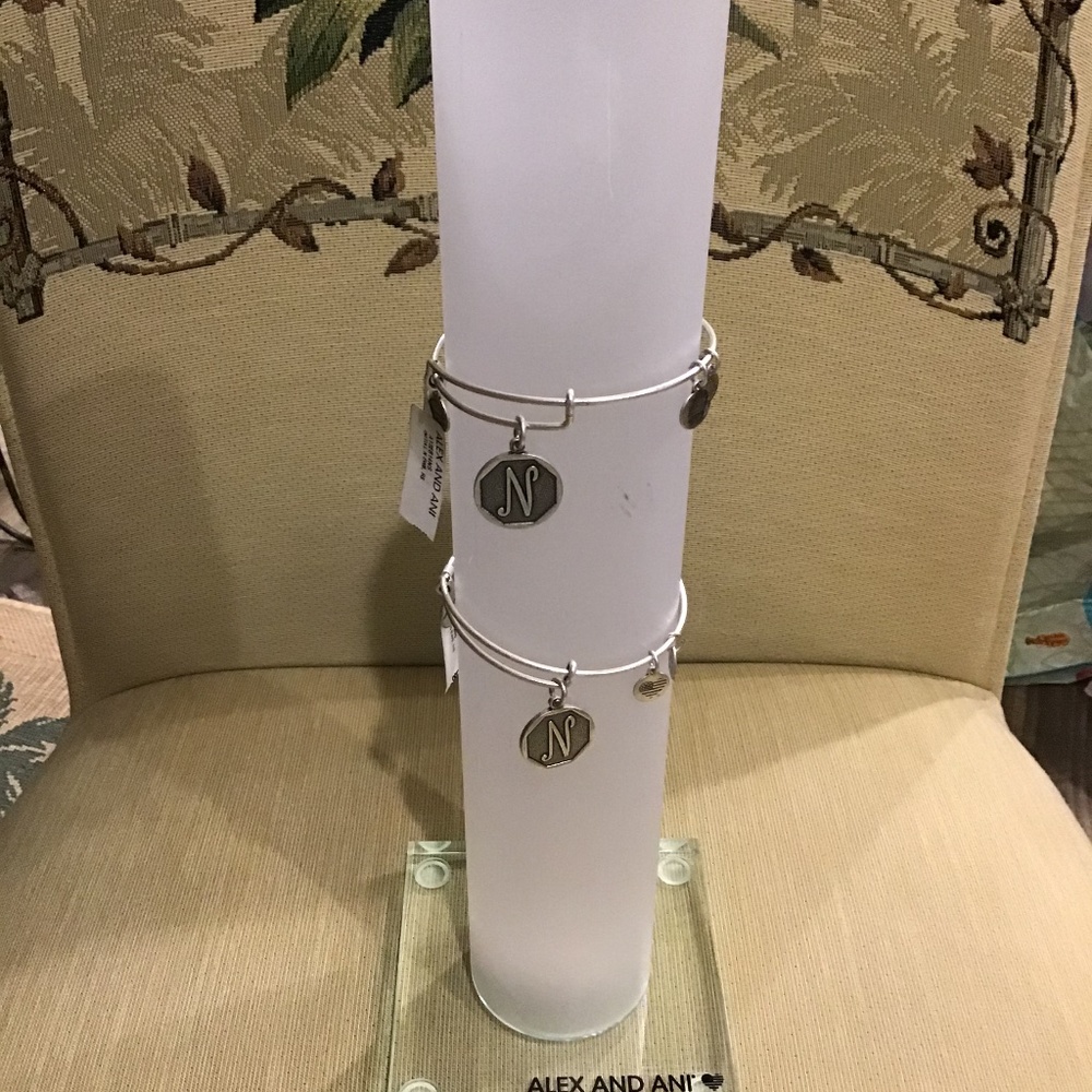 Alex And Ani “N” Initial Bracelet